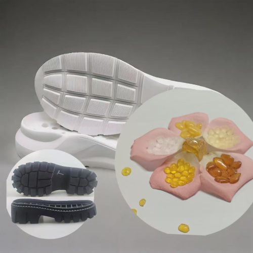 Different resins types for different sole materials in shoe sole manufacturing